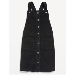 Old Navy Corduroy Pinafore Overall Dress, A-Line. Girl's XL 14/16, Navy, NWT